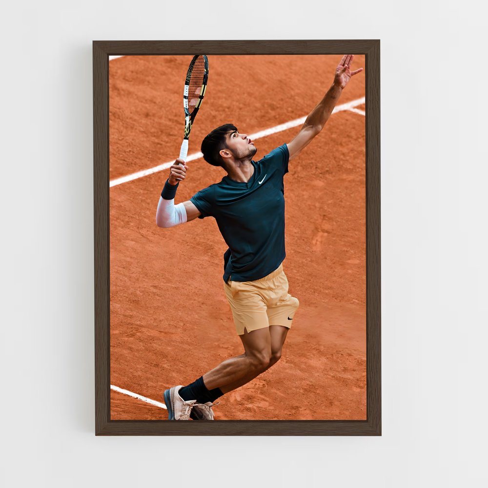 Poster Carlos alcaraz repousser – affiche Tennis (vue 5)